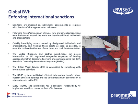 Global BVI: Enforcing International Sanctions